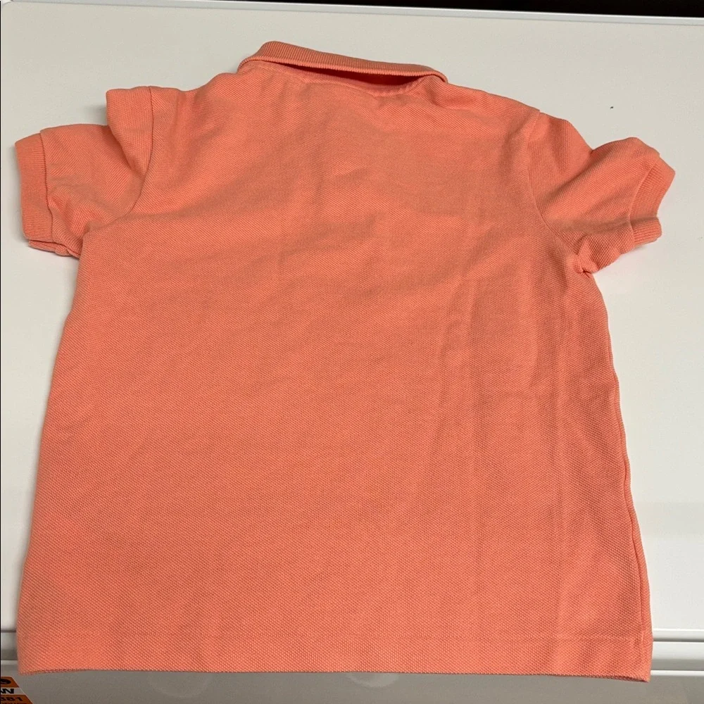 Lacoste Kids Polo Shirt Coral Size 5 - Picture 3 of 3